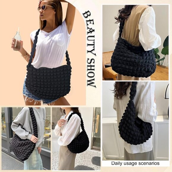 Foldable Travel Bag Nylon Lightweight Tote Large Capacity Daily Use - Picture 3 of 6